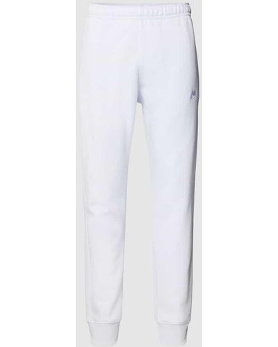 Nike Sweatpants mit Label-Stitching - Weiß