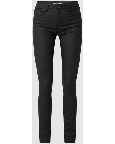 Garcia Super Slim Fit High Waist Jeans mit Stretch-Anteil Modell 'Celia' - Schwarz