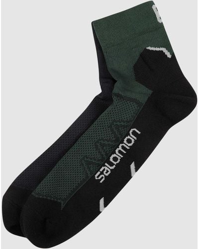 Salomon Socken mit Knöchelschutz im 2er-Pack - Schwarz