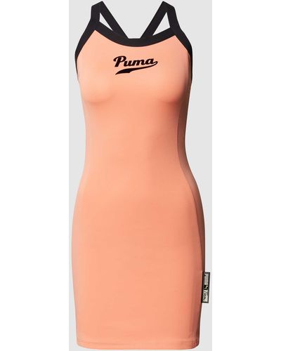 PUMA Mini-jurk Met Merkapplicatie - Oranje