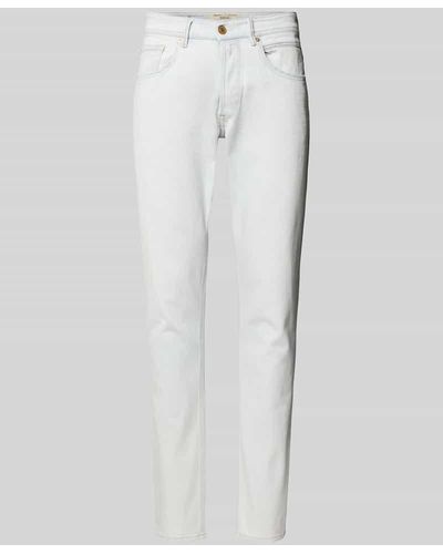Replay Regular Slim Fit Jeans im 5-Pocket-Design Modell 'WILLBI' - Weiß