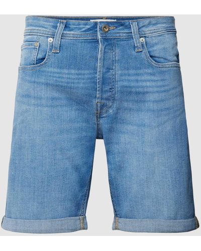 Jack & Jones Korte Jeans Met Labelpatch - Blauw