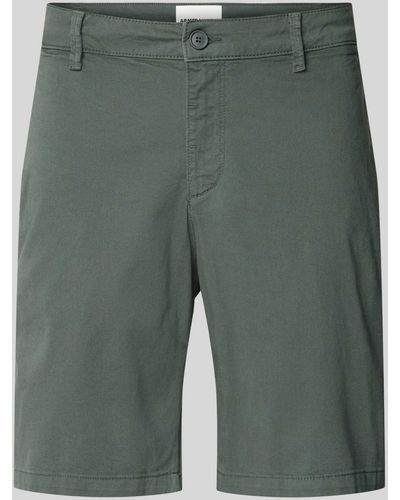 ARMEDANGELS Regular Fit Shorts mit Gesäßtaschen Modell 'DAALOS' - Grün