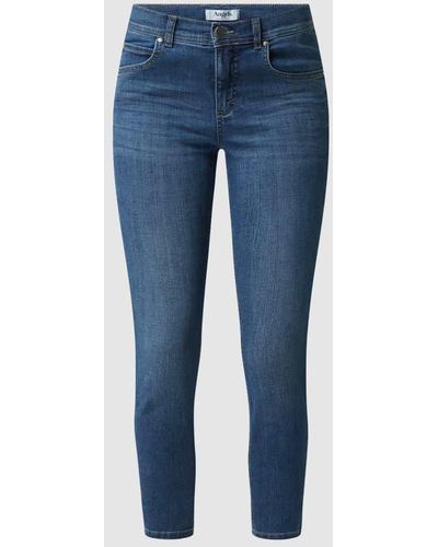 ANGELS Slim Fit Jeans mit Stretch-Anteil Modell 'Ornella' - Blau
