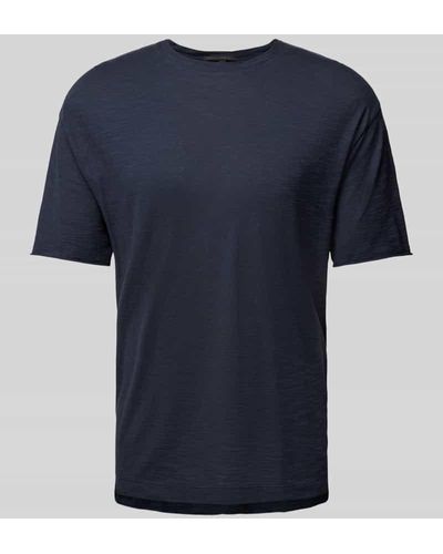 DRYKORN T-Shirt in Melange-Optik Modell 'Eros' - Blau