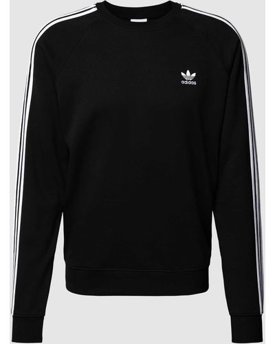 adidas Originals Sweatshirt Met Galonstrepen - Zwart