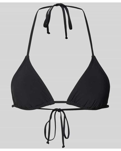 Barts Bikini-Oberteil mit Neckholder Modell 'SOLID' - Schwarz