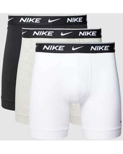 Nike Trunks mit elastischem Logo-Bund - Weiß