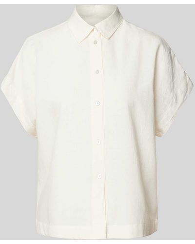Jake*s Hemdbluse mit durchgehender Knopfleiste - Weiß