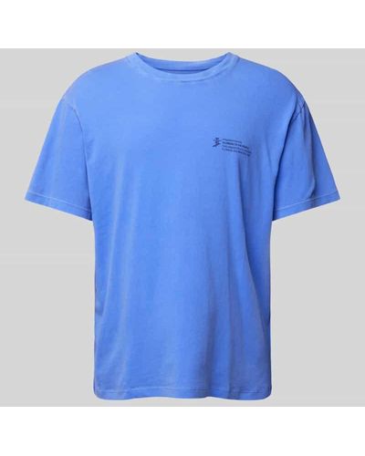 Thinking Mu T-Shirt mit Rundhalsausschnitt Modell 'INDIGOFERA' - Blau