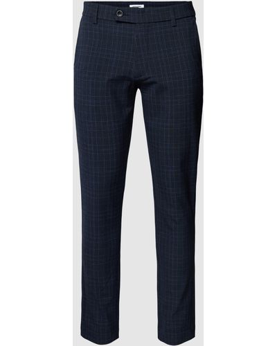 Jack & Jones Slim Fit Anzughose in melierter Optik Modell 'MARCO' - Blau