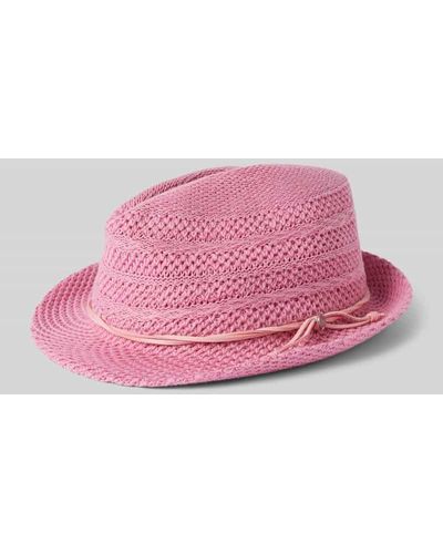 Esprit Hut mit Strukturmuster - Pink