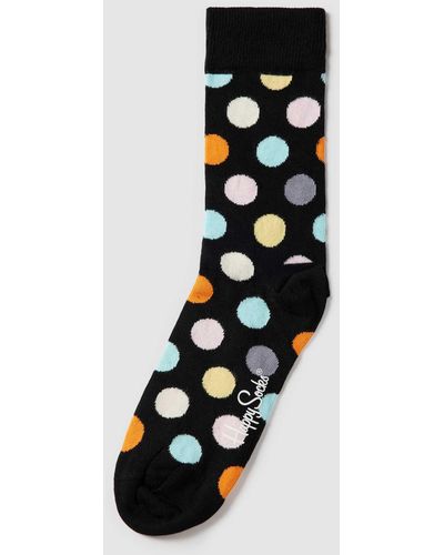 Happy Socks Sokken Met All-over Motief - Zwart