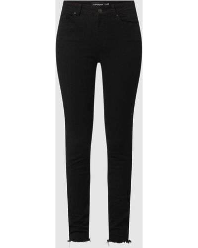 Pieces Skinny Fit Jeans Met Stretch, Model 'delly' - Zwart