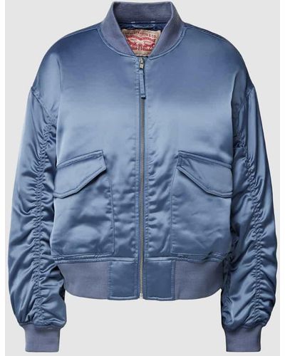 Levi's Jacke in schimmerndem Design Modell 'ANDY TECHY' - Blau