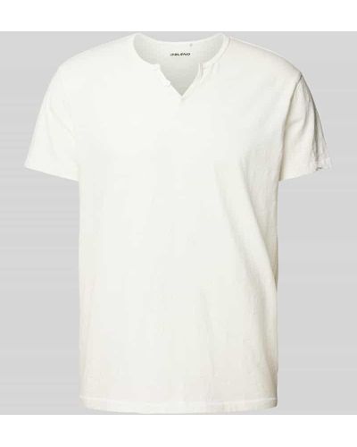 Blend T-Shirt in Melange-Optik Modell 'NOOS' - Weiß