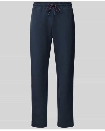 J.o.y. Regular Fit Sweatpants mit Tunnelzug - Blau