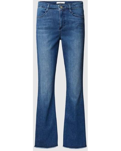 Brax Flared Jeans mit verkürztem Schnitt Modell 'STYLE.SHAKIRA' - Blau