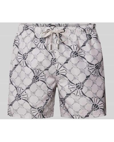 Joop! Shorts mit seitlichen Eingrifftaschen Modell 'Babados' - Grau