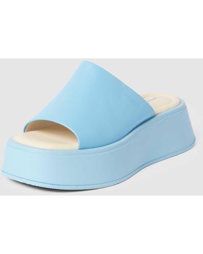 Vagabond Shoemakers Slippers Met Label - Blauw