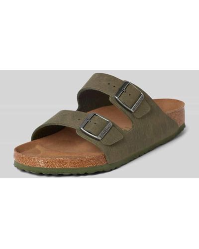 Birkenstock Slides in Wildleder-Optik Modell 'Arizona' - Mehrfarbig