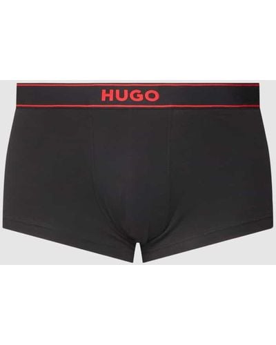 HUGO Trunks mit Logo-Stitching Modell 'EXCITE' - Schwarz