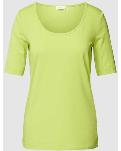 S.oliver T-Shirt mit Rundhalsausschnitt Modell 'Lollo Prada' - Grün