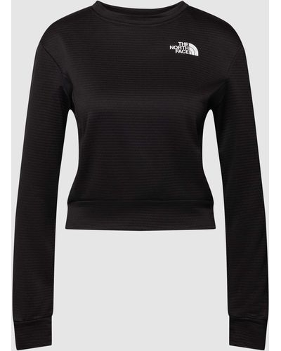 The North Face Sweatshirt Met Structuurmotief - Zwart