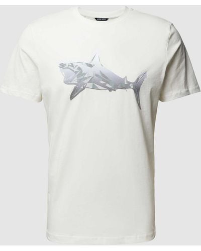 Antony Morato T-shirt Met Motiefprint - Grijs