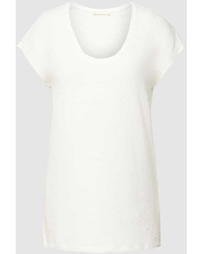 Edc By Esprit T-Shirt mit Kappärmeln - Weiß