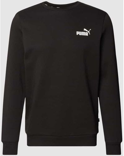 PUMA Sweatshirt mit Label-Detail - Schwarz