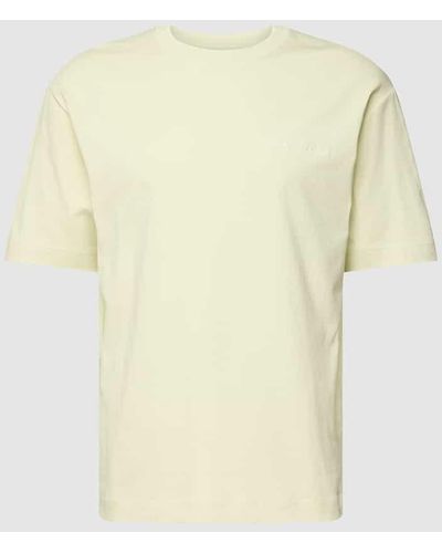 Marc O' Polo T-Shirt mit Label-Stitching Modell 'short sleeve' - Natur