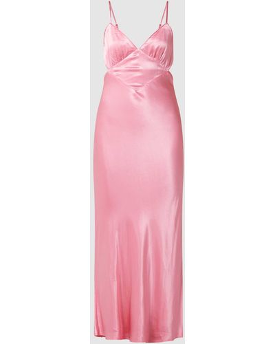 Bardot Maxi-jurk Van Satijn - Roze