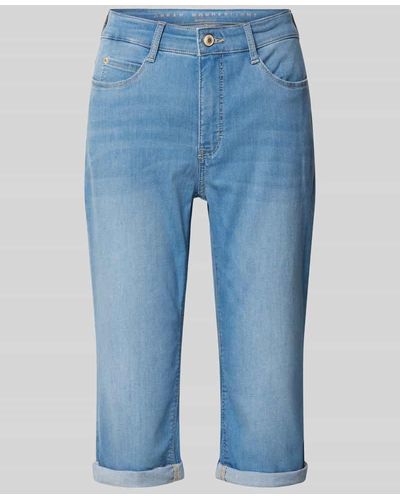 M·a·c Regular Fit Jeans in 3/4-Länge Modell 'DREAM SUN WONDERLIGHT' - Blau