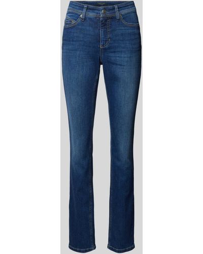Cambio Jeans im Used-Look Modell 'Parla' - Blau