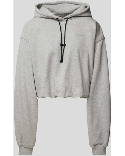 The Mannei Cropped Hoodie - Weiß
