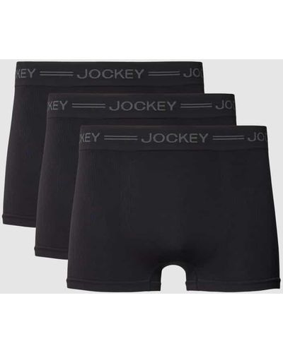Jockey Trunks im 3er-Pack mit Label-Bund Modell 'EVERYDAY SEAMLESS' - Blau