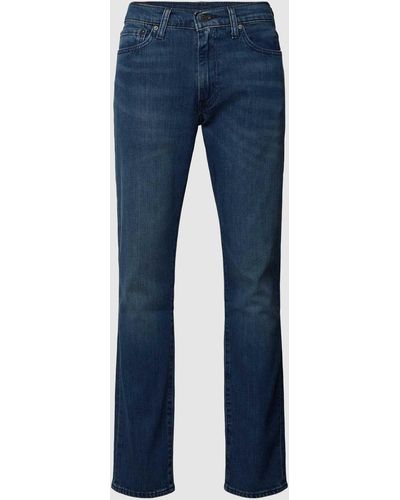 Levi's Straight Leg Jeans im 5-Pocket-Design Modell '511 JUST ONE MORE' - Blau