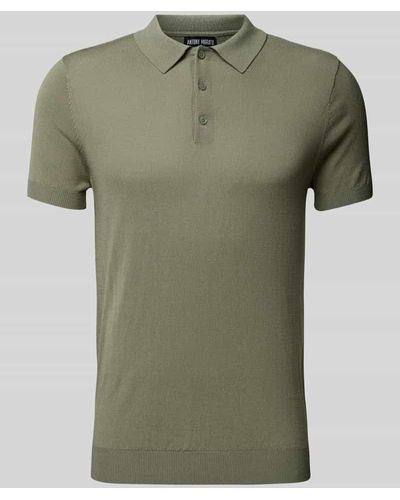 Antony Morato Slim Fit Poloshirt im unifarbenen Design - Grün