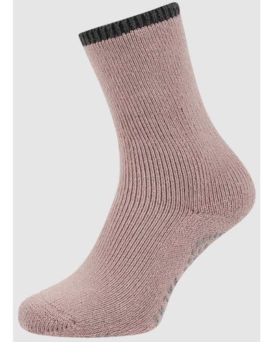 FALKE Socken mit Anti-Slip-System Modell Cuddle Pads - Natur