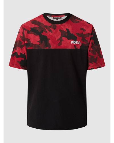 Michael Kors T-shirt Met Camouflagemotief - Rood