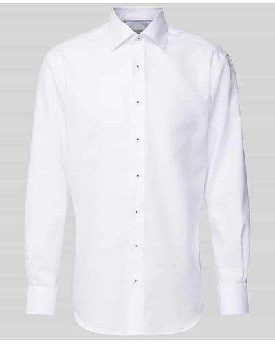 Eterna Modern Fit Business-Hemd mit Kentkragen - Weiß