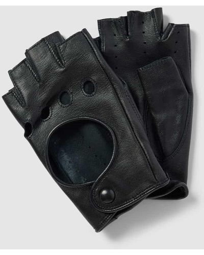 Roeckl Sports Handschuhe aus Leder im fingerlosen Design Modell 'Florenz' - Schwarz