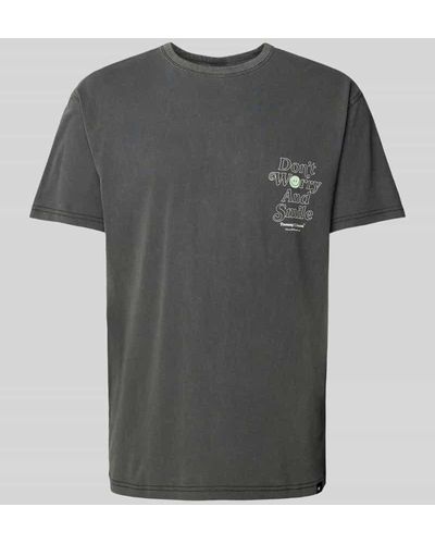 Tommy Hilfiger T-Shirt mit Statement-Print - Grau