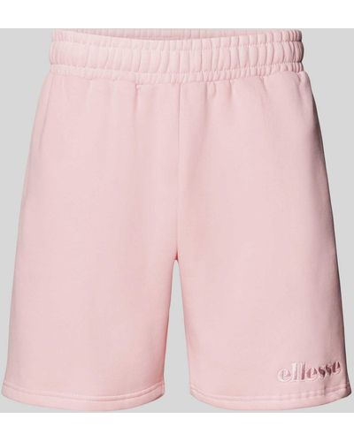 Ellesse Regular Fit Sweatshorts mit Label-Stitching Modell 'LAZALO' - Pink