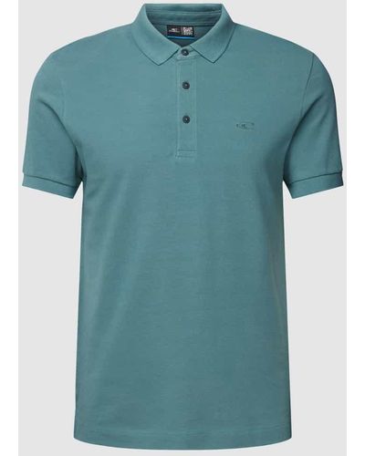 O'neill Sportswear Poloshirt mit Label-Stitching - Blau