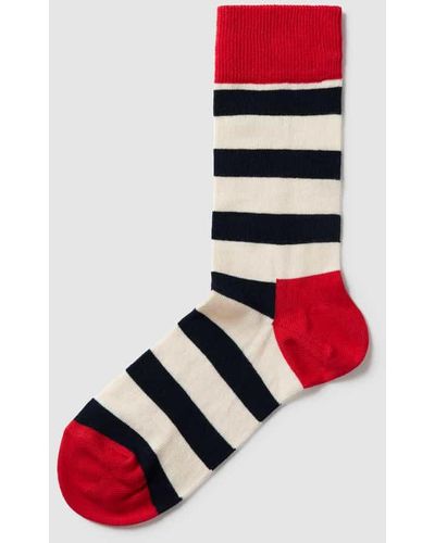 Happy Socks Socken mit Streifenmuster - Rot