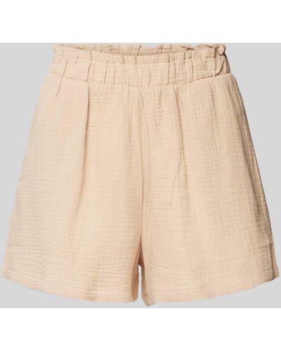 Vero Moda High Waist Shorts mit Strukturmuster Modell 'NATALI' - Natur
