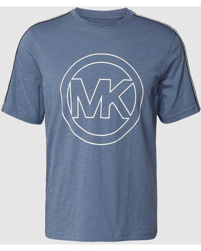 MICHAEL Michael Kors T-Shirt mit Label-Print - Blau