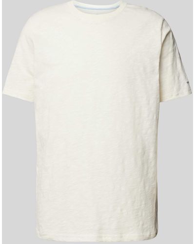 Fynch-Hatton T-shirt Met Logostitching - Wit